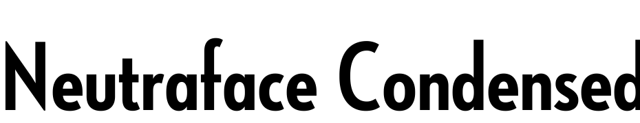 Neutraface Condensed Bold Alt Yazı tipi ücretsiz indir
